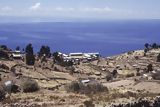 Vista panorámica de la isla Taquile