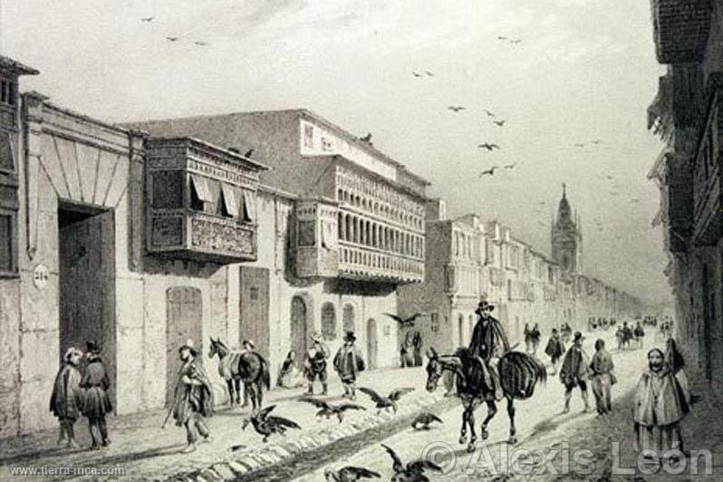 Calle limeña (1830), Lima