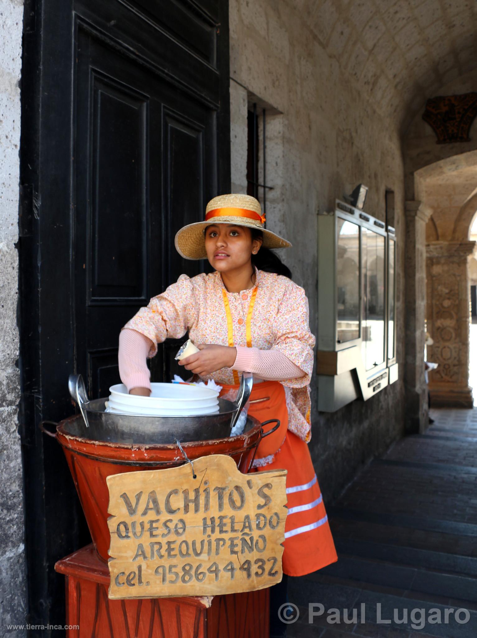Vendedora de queso helado, Arequipa