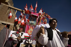 Pobladores de la Isla Taquile