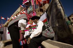 Pobladores de la Isla Taquile