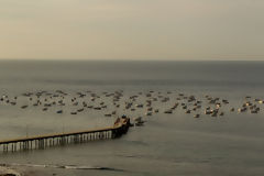 Muelle en la playa Los rganos