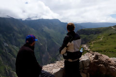 Turistas en el Colca