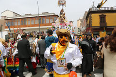 Procesión de la Vírgen del Carmen, Lima