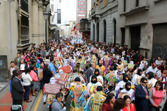 Procesión de la Vírgen del Carmen, Lima