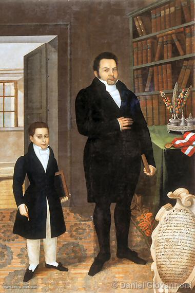 Retrato de Mariano Alejo Alvarez e hijo (1834), de Jose Gil de Castro