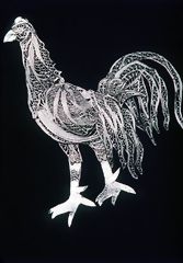 Gallo Filigrana de plata