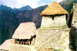 Reconstrucción de una casa inca, Machu Picchu