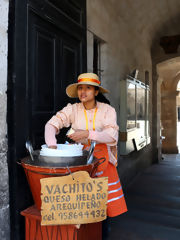 Vendedora de queso helado, Arequipa