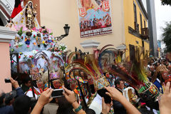 Procesión de la Vírgen del Carmen, Lima